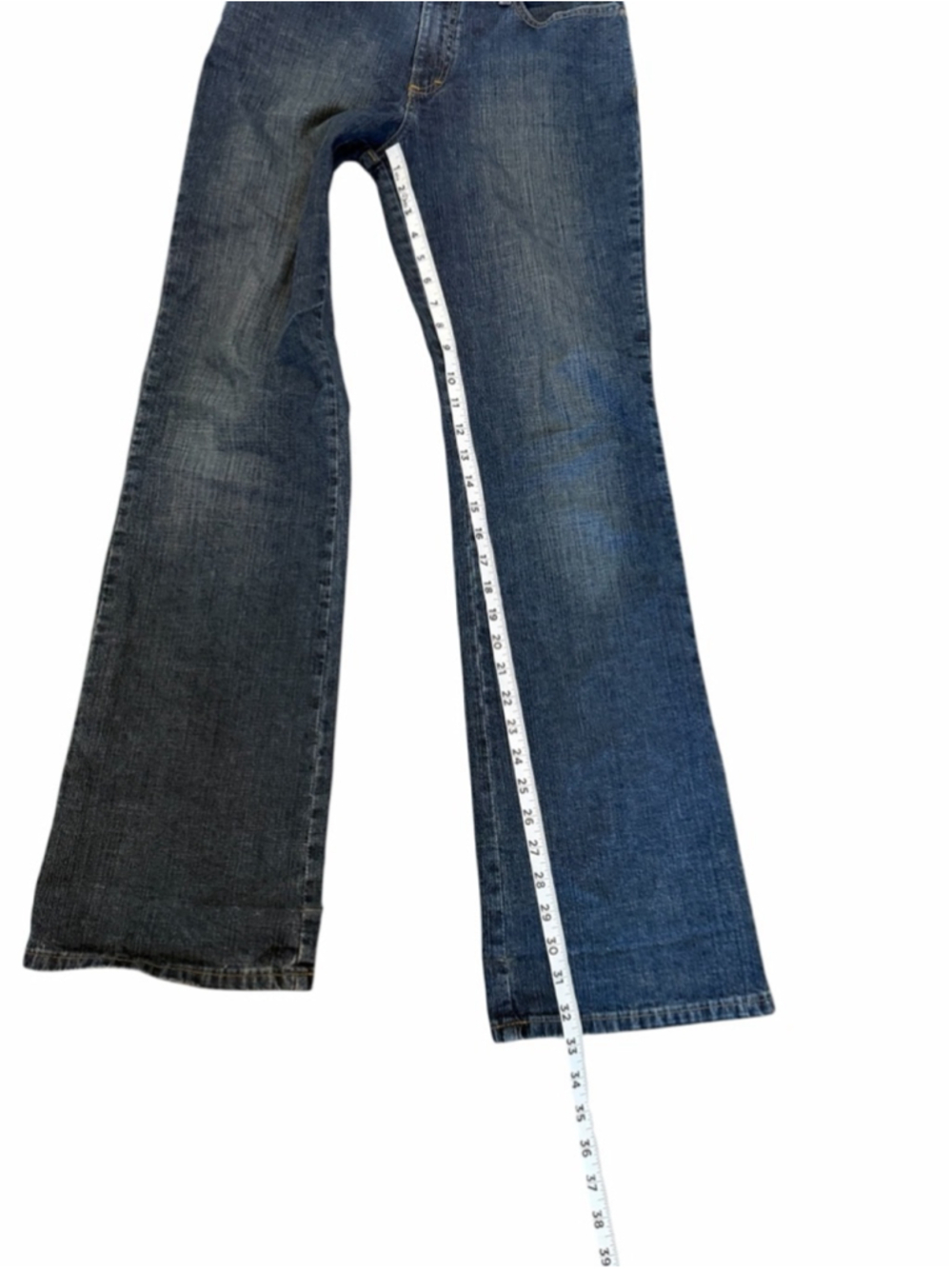 Tommy Hilfiger Flare Jeans Size 8 Dark Wash Bootcut Y2K Denim Jeans - Picture 6 of 10